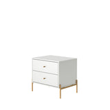 Jasper Nightstand in White Gloss (set of 2) by Manhattan Comfort at Eve Furniture