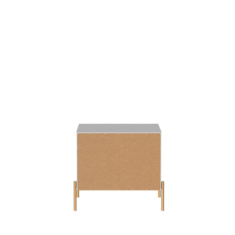 Jasper Nightstand in White Gloss (set of 2) by Manhattan Comfort at Eve Furniture