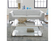 Jasper Square Coffee Table in Acrylic/White Glass/PSS by Modus Furniture at Eve Furniture