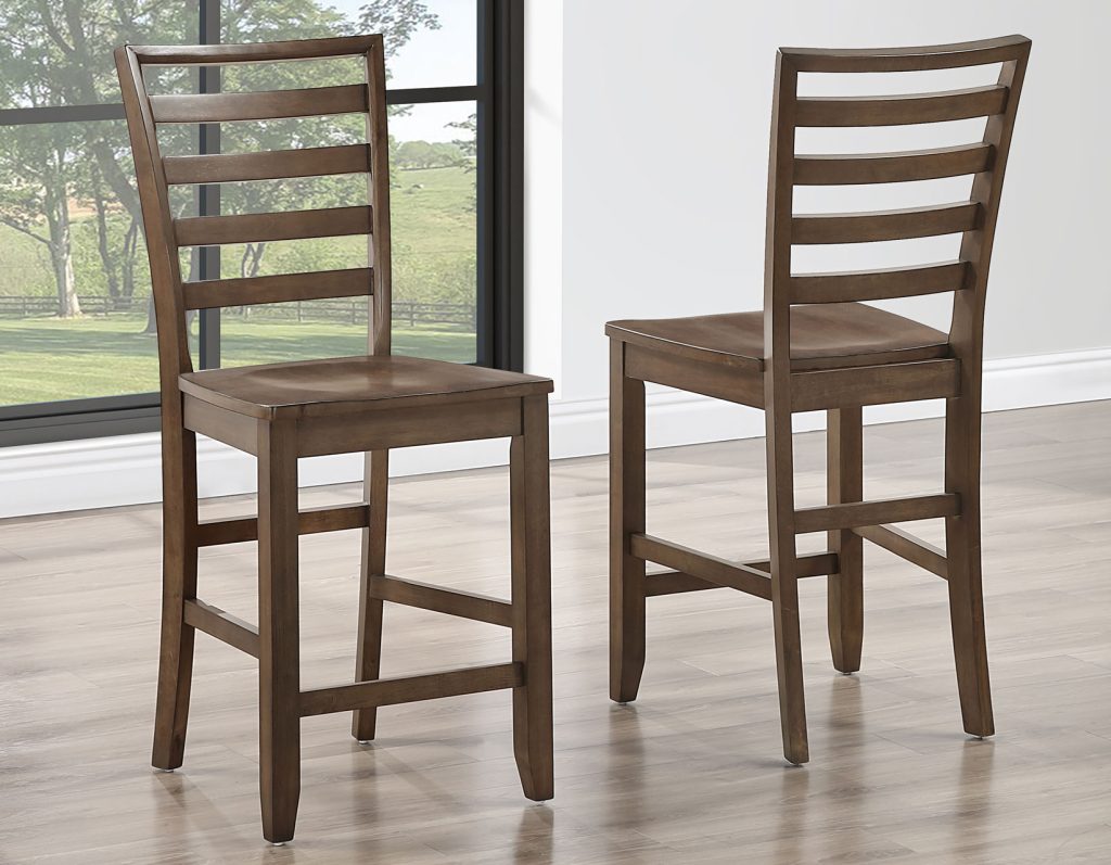 Java Mocha finish 24″ Counter Stool Set of 2