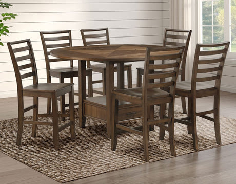 Java Mocha finish 24″ Counter Stool Set of 2 by Steve Silver at Eve Furniture