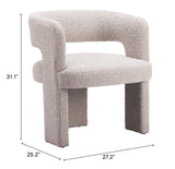 Java Sandy Beige Accent Chair by Zuomod at Eve Furniture