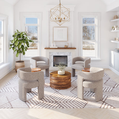 Java Sandy Beige Accent Chair by Zuomod at Eve Furniture