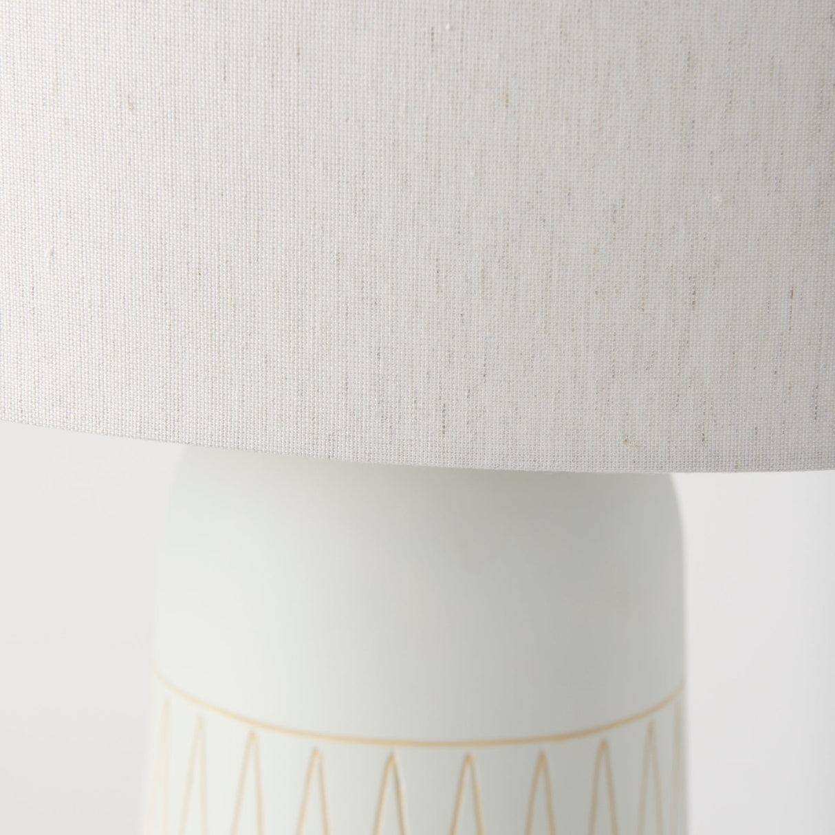 Javier 18.0L x 18.0W x 30.75H Light Base W/Cream Shade Table Lamp by Mercana at Eve Furniture