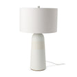 Javier 18.0L x 18.0W x 30.75H Light Base W/Cream Shade Table Lamp by Mercana at Eve Furniture