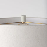 Javier Light Base W/Cream Shade Table Lamp by Mercana at Eve Furniture