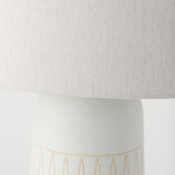 Javier Light Base W/Cream Shade Table Lamp by Mercana at Eve Furniture