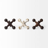 Jax Set of 3 8L x 7W Cast Iron Metal Jacks by Mercana at Eve Furniture