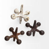 Jax Set of 3 Cast Iron Metal Jacks by Mercana at Eve Furniture