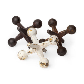 Jax Set of 3 Cast Iron Metal Jacks by Mercana at Eve Furniture