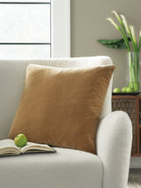 Jaxkins Camel Pillow (Set of 4) by Ashley at Eve Furniture