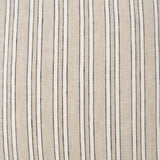 Jaxon Beige and Black Striped Cotton-Linen Decorative Square Pillow Cover by Mercana at Eve Furniture