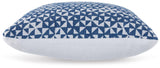 Jaycott Next-Gen Nuvella Blue/White Pillow (Set of 4) by Ashley at Eve Furniture