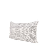 Jayden Cream w/ Black Print Linen Lumbar Decorative Pillow Cover by Mercana at Eve Furniture