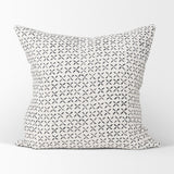 Jayden Cream w/ Black Print Linen Square Decorative Pillow Cover by Mercana at Eve Furniture