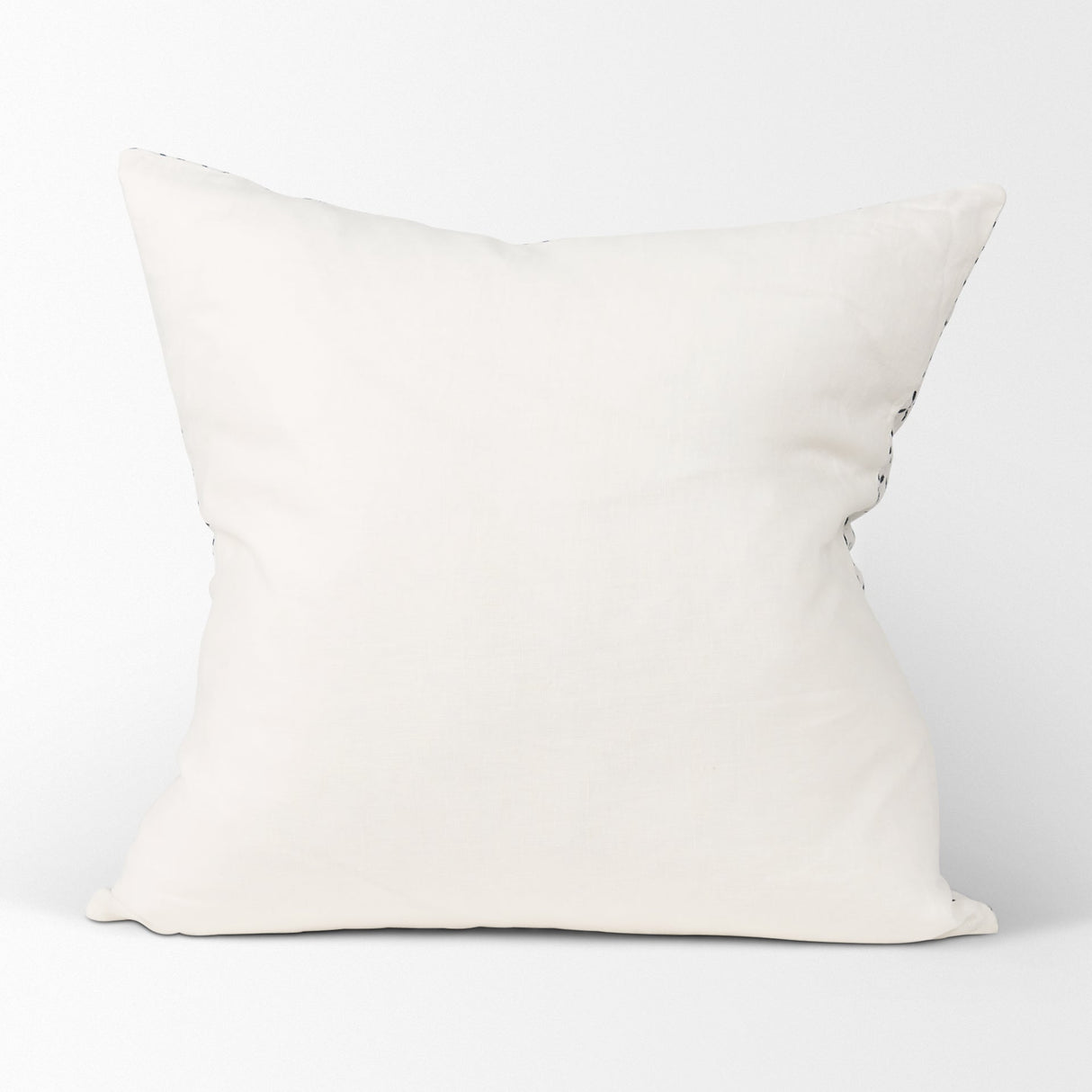 Jayden Cream w/ Black Print Linen Square Decorative Pillow Cover by Mercana at Eve Furniture