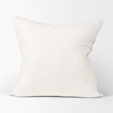 Jayden Cream w/ Black Print Linen Square Decorative Pillow Cover by Mercana at Eve Furniture
