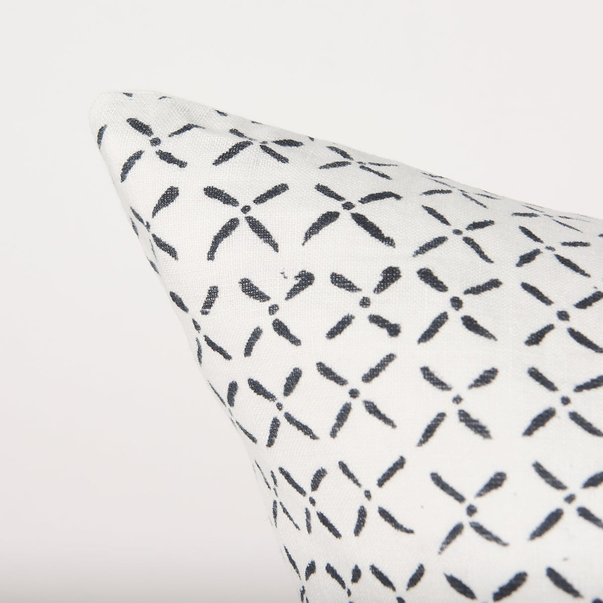 Jayden Cream w/ Black Print Linen Square Decorative Pillow Cover by Mercana at Eve Furniture