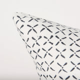Jayden Cream w/ Black Print Linen Square Decorative Pillow Cover by Mercana at Eve Furniture