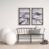 Jayden Cream w/ Black Print Linen Square Decorative Pillow Cover by Mercana at Eve Furniture
