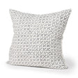 Jayden Cream w/ Black Print Linen Square Decorative Pillow Cover by Mercana at Eve Furniture