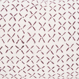 Jayden Cream w/ Merlot Print Linen Lumbar Decorative Pillow Cover by Mercana at Eve Furniture