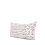 Jayden Cream w/ Merlot Print Linen Lumbar Decorative Pillow Cover by Mercana at Eve Furniture