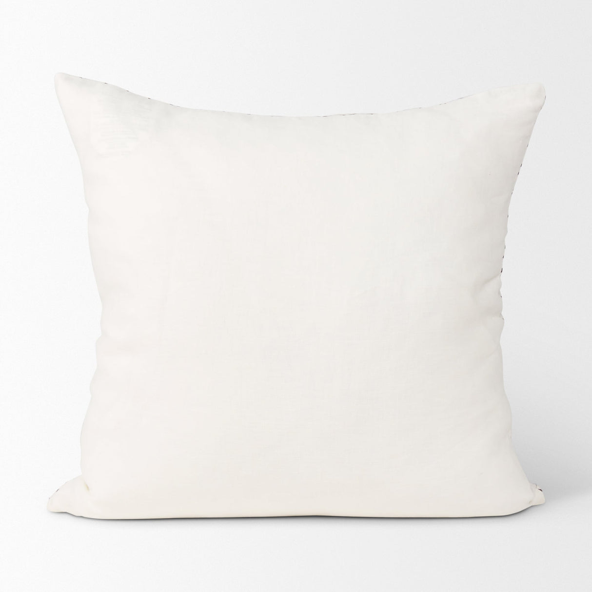 Jayden Cream w/ Merlot Print Linen Square Decorative Pillow Cover by Mercana at Eve Furniture