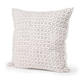 Jayden Cream w/ Merlot Print Linen Square Decorative Pillow Cover by Mercana at Eve Furniture