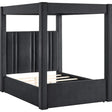 Jayla Upholstered Queen Canopy Bed by Crown Mark at Eve Furniture