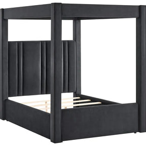 Jayla Upholstered Queen Canopy Bed by Crown Mark at Eve Furniture