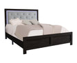 Jaylen Black King LED Panel Bed by Crown Mark at Eve Furniture