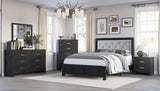 Jaylen Black LED Panel Bedroom Set by Crown Mark at Eve Furniture