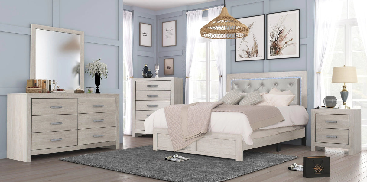 Jaylen Cream Chest by Crown Mark at Eve Furniture