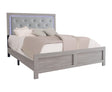 Jaylen Cream Queen LED Panel Bed by Crown Mark at Eve Furniture