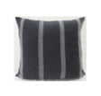 Jayme Gray/White Striped Cotton Lumbar Pillow Cover w/Filler, Set of 2 by Mercana at Eve Furniture