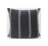 Jayme Gray/White Striped Cotton Lumbar Pillow Cover w/Filler, Set of 2 by Mercana at Eve Furniture