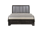 Jaymes Gray Queen Storage Platform Bed by Crown Mark at Eve Furniture