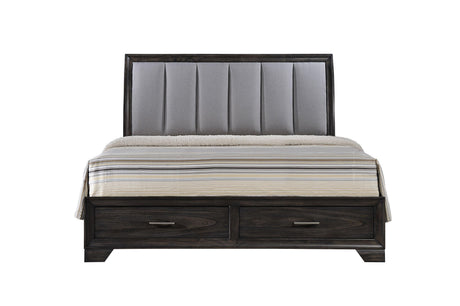 Jaymes Gray Storage Platform Bedroom Set by Crown Mark at Eve Furniture