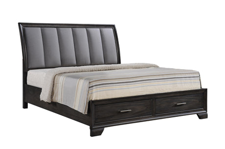 Jaymes Gray Storage Platform Bedroom Set by Crown Mark at Eve Furniture