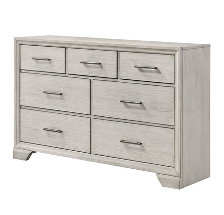 Jaymes White Mist Footboard Storage Platform Bedroom Set by Crown Mark at Eve Furniture