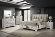 Jaymes White Mist Footboard Storage Platform Bedroom Set by Crown Mark at Eve Furniture