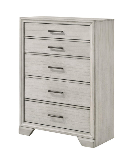 Jaymes White Mist Chest by Crown Mark at Eve Furniture