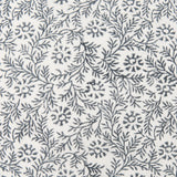 Jayne Cream w/ Indigo Print Linen Lumbar Decorative Pillow Cover by Mercana at Eve Furniture