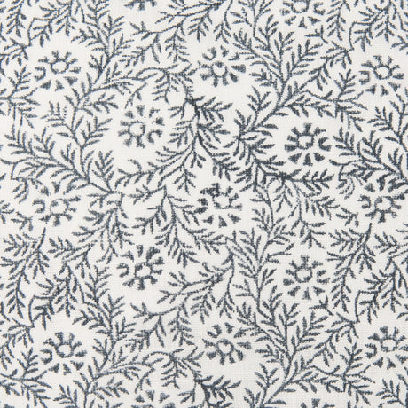 Jayne Cream w/ Indigo Print Linen Lumbar Decorative Pillow Cover by Mercana at Eve Furniture