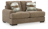 Jayne Park Pecan Loveseat by Ashley at Eve Furniture