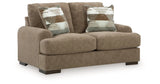 Jayne Park Pecan Loveseat by Ashley at Eve Furniture