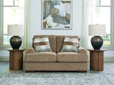 Jayne Park Pecan Loveseat by Ashley at Eve Furniture