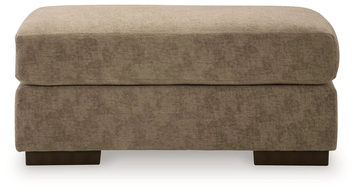 Jayne Park Pecan Ottoman by Ashley at Eve Furniture