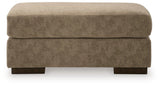 Jayne Park Pecan Ottoman by Ashley at Eve Furniture